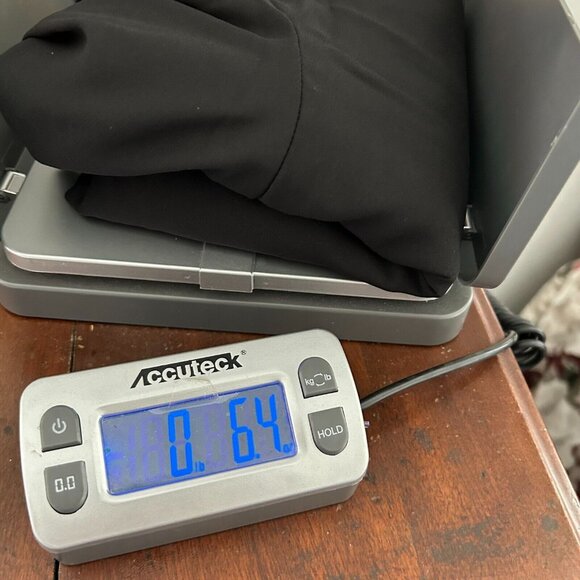 NYC Womens Top Large Black‎ Surplice Career Gothic Dark Romantic Witchy 17123 - Picture 8 of 8